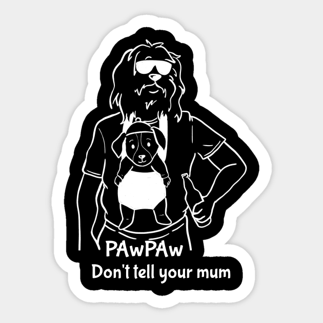 my bearded PAwPAw love me more than cold beer Sticker by Your_wardrobe